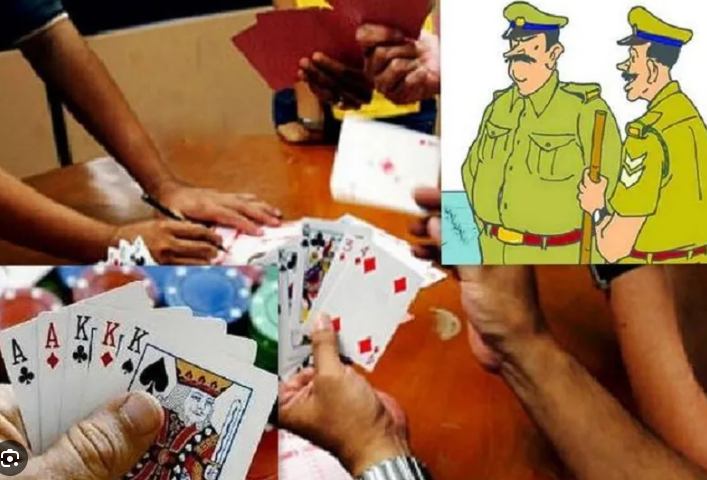 जबलपुर में जुए के दो फड़ों पर पुलिस की दबिश, 17 जुआरी गिरफ्तार; 44 हजार से ज्यादा नगदी जब्त