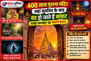 400 साल पुराना वन देवी मंदिर: आरती के बाद बंद हो जाते हैं माता के पट, रात से जुड़ी मान्यता ने बॉलीवुड को भी किया आकर्षित