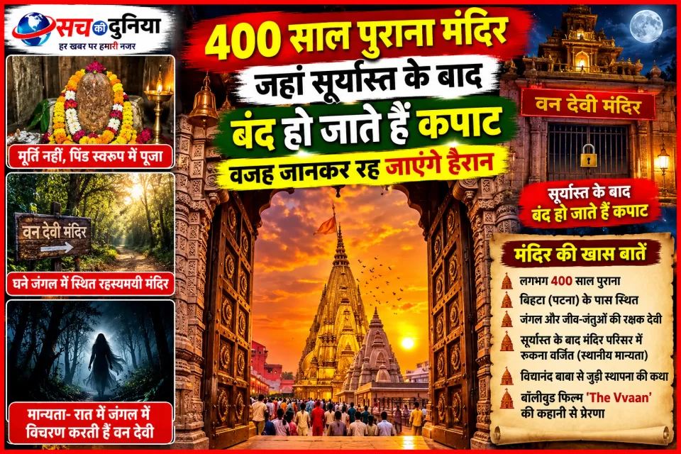 400 साल पुराना वन देवी मंदिर: आरती के बाद बंद हो जाते हैं माता के पट, रात से जुड़ी मान्यता ने बॉलीवुड को भी किया आकर्षित