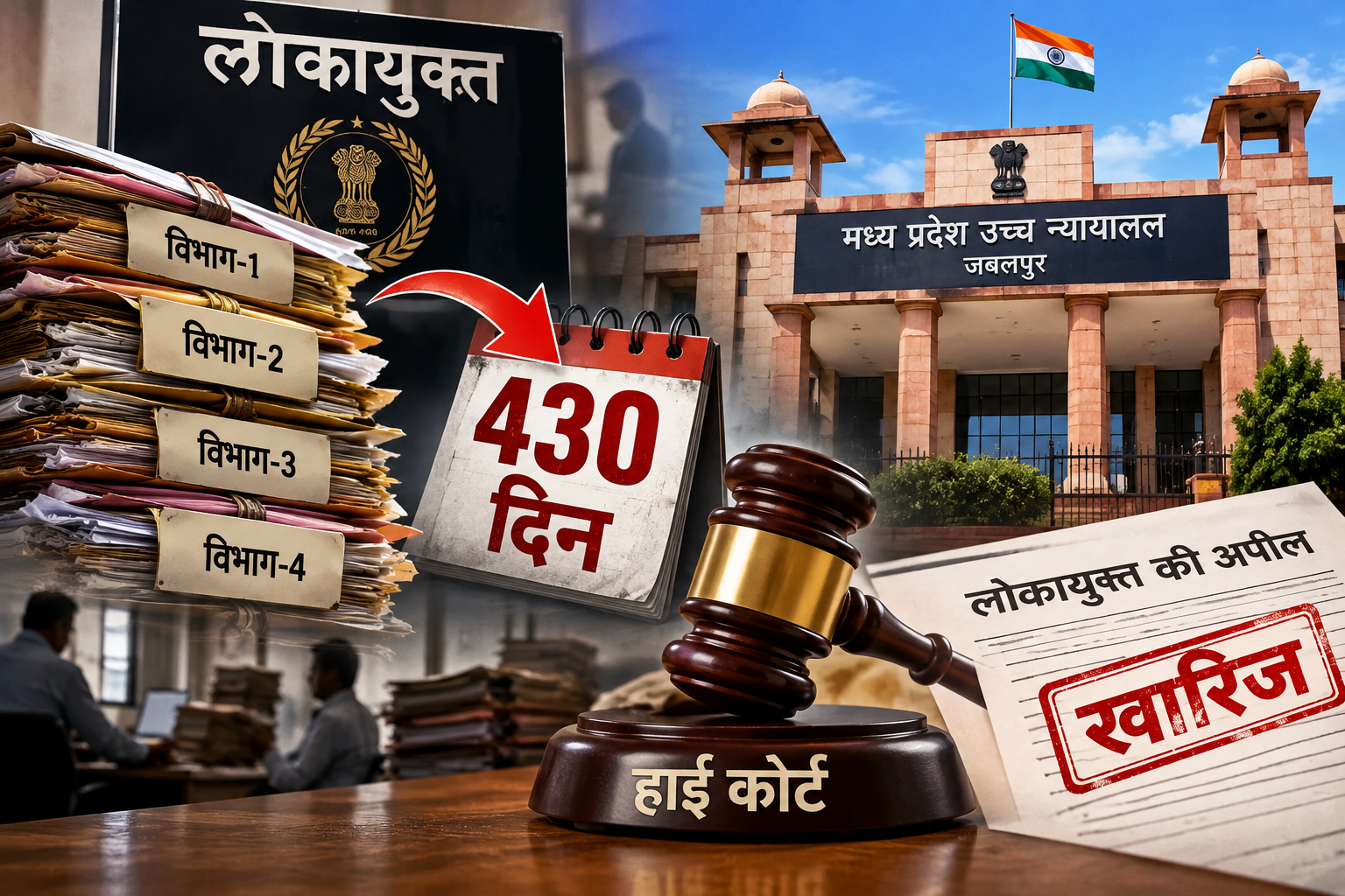 MP High Court: 430 दिन फाइलों में उलझी रही चुनौती, कोर्ट ने नहीं माफ की देरी; लोकायुक्त को लगा झटका