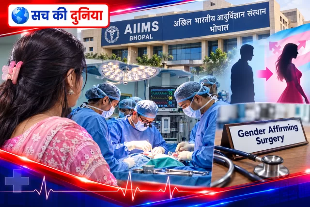 एम्स भोपाल में चिकित्सा क्षेत्र की बड़ी उपलब्धि, 8 घंटे की जेंडर-अफर्मिंग सर्जरी से ट्रांसजेंडर महिला को मिला नया शारीरिक स्वरूप