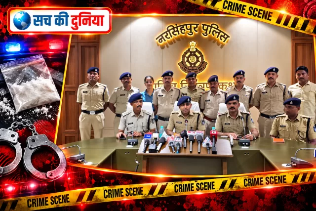 नरसिंहपुर में 'ऑपरेशन ईगल क्लॉ' का बड़ा एक्शन: 50 लाख की स्मैक जब्त, राजस्थान सीमा तक पहुंची पुलिस; तीन तस्कर गिरफ्तार