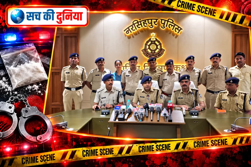 नरसिंहपुर में 'ऑपरेशन ईगल क्लॉ' का बड़ा एक्शन: 50 लाख की स्मैक जब्त, राजस्थान सीमा तक पहुंची पुलिस; तीन तस्कर गिरफ्तार