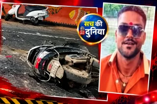 जबलपुर के मदन महल फ्लाईओवर पर भीषण हादसा, रॉन्ग साइड से आए डंपर ने स्कूटी को मारी टक्कर, एक युवक की मौत