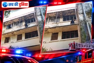 जबलपुर की रेलवे कॉलोनी में तीसरी मंजिल के छज्जे पर चढ़ा युवक, घंटों मची अफरा-तफरी; RPF और फायर ब्रिगेड ने सुरक्षित उतारा