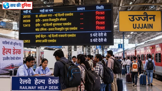 दिल्ली में प्रदर्शन के चलते रेल यातायात प्रभावित, इंदौर-उज्जैन रूट की चार ट्रेनें रद्द; राजधानी समेत दो ट्रेनें 5 घंटे रिशेड्यूल