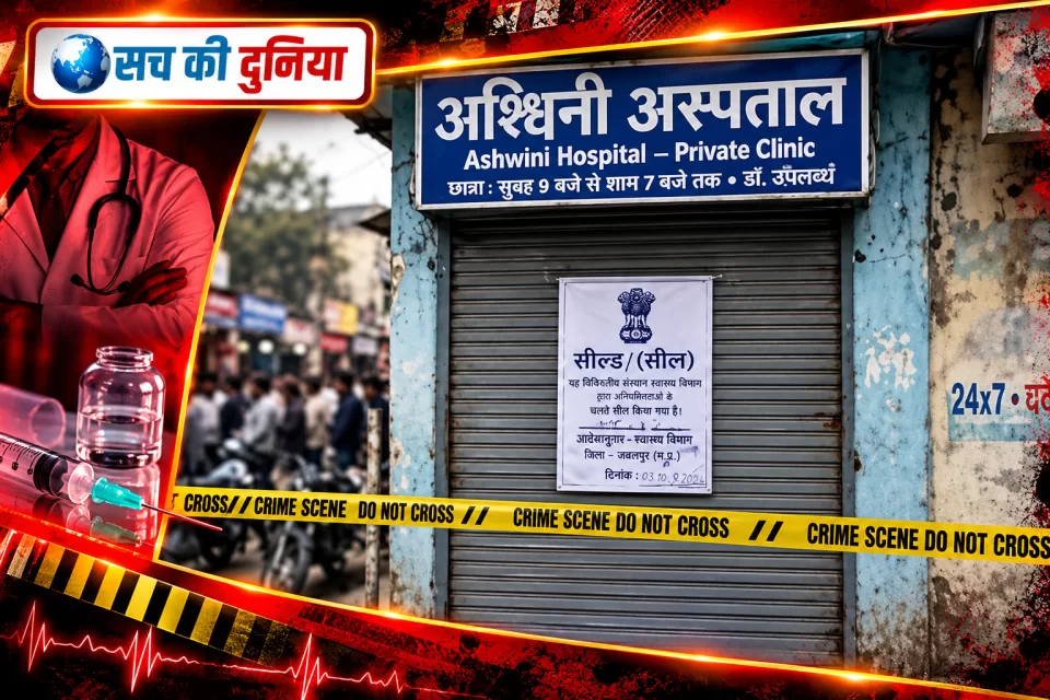 जबलपुर में इलाज के दौरान युवक की मौत, अस्पताल सील: बिना डिग्री इलाज करने और एक्सपायरी ड्रिप लगाने का आरोप