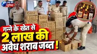 जबलपुर में गन्ने के खेत में छिपा रखी थी ₹2 लाख की अवैध शराब, क्राइम ब्रांच और केंट पुलिस का छापा; 1948 पाव जब्त, रोहित पासी उर्फ मटका गिरफ्तार