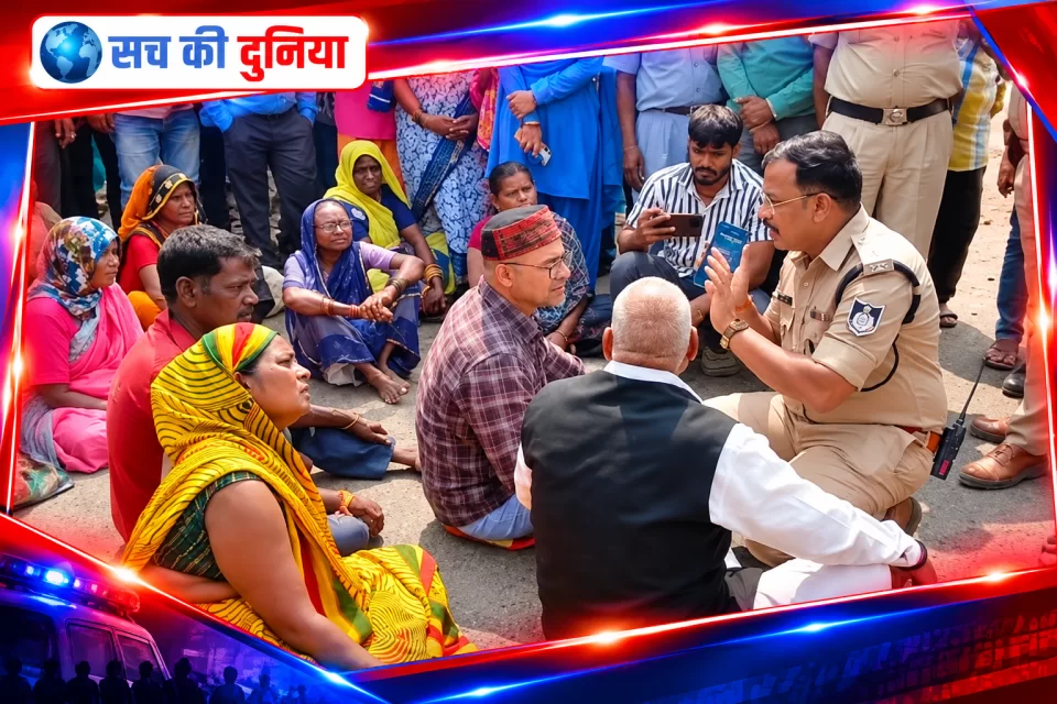 जबलपुर में उमरिया नहर में डूबे 10 साल के आशीष का तीसरे दिन भी सुराग नहीं, खमरिया थाने के सामने धरने पर बैठे परिजन
