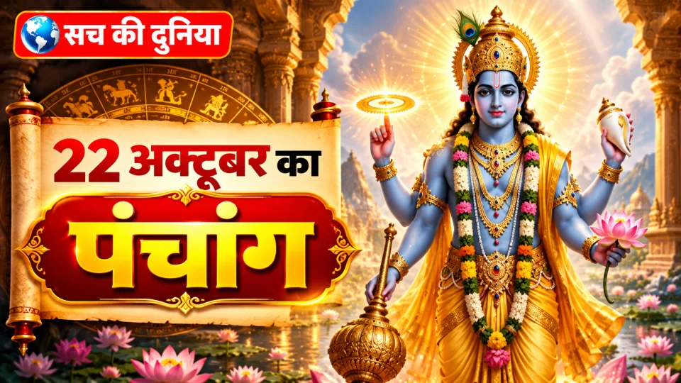 22 अक्टूबर 2026 का पंचांग: गुरुवार को भगवान विष्णु की पूजा का विशेष महत्व, जानें शुभ मुहूर्त और राहुकाल